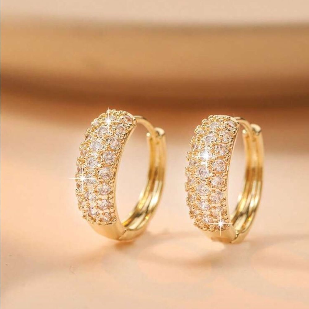 Diamond Hoop Earrings M1369